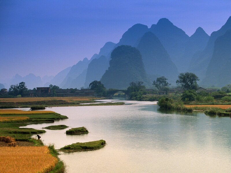 River and Karst Mountains