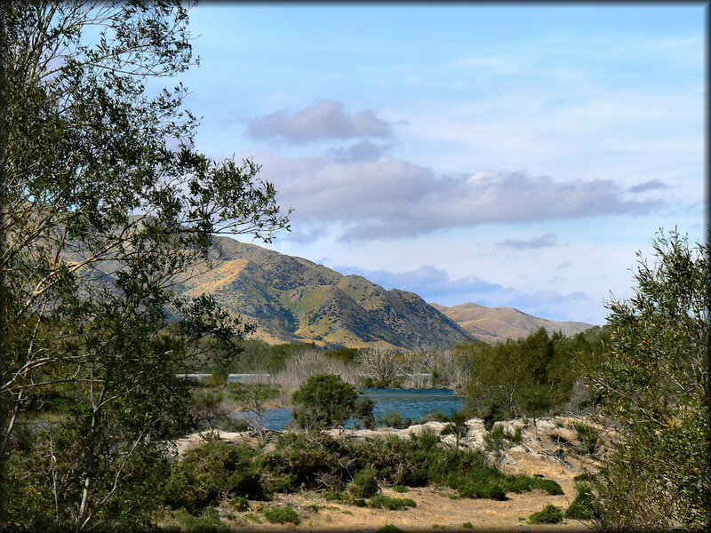 River and mountains landscape