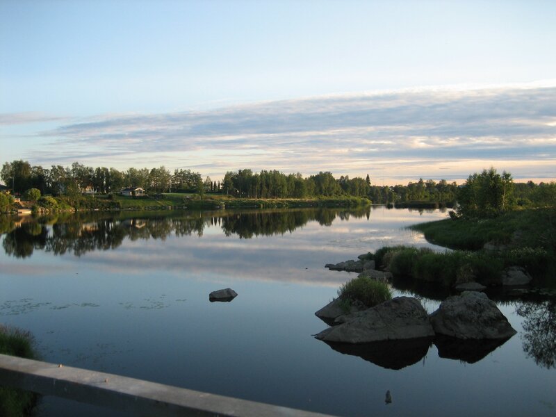 River at Dusk — Blue, Serene, Sunset