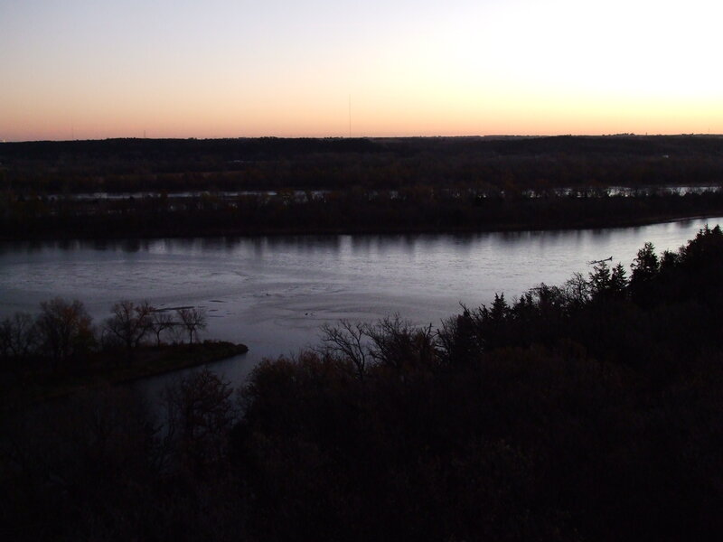 River at Dusk — Blue