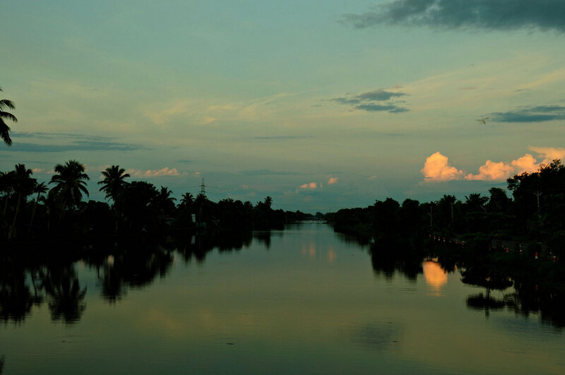 River at Dusk — Green