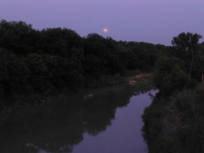 River at Dusk — Purple, Serene, Night
