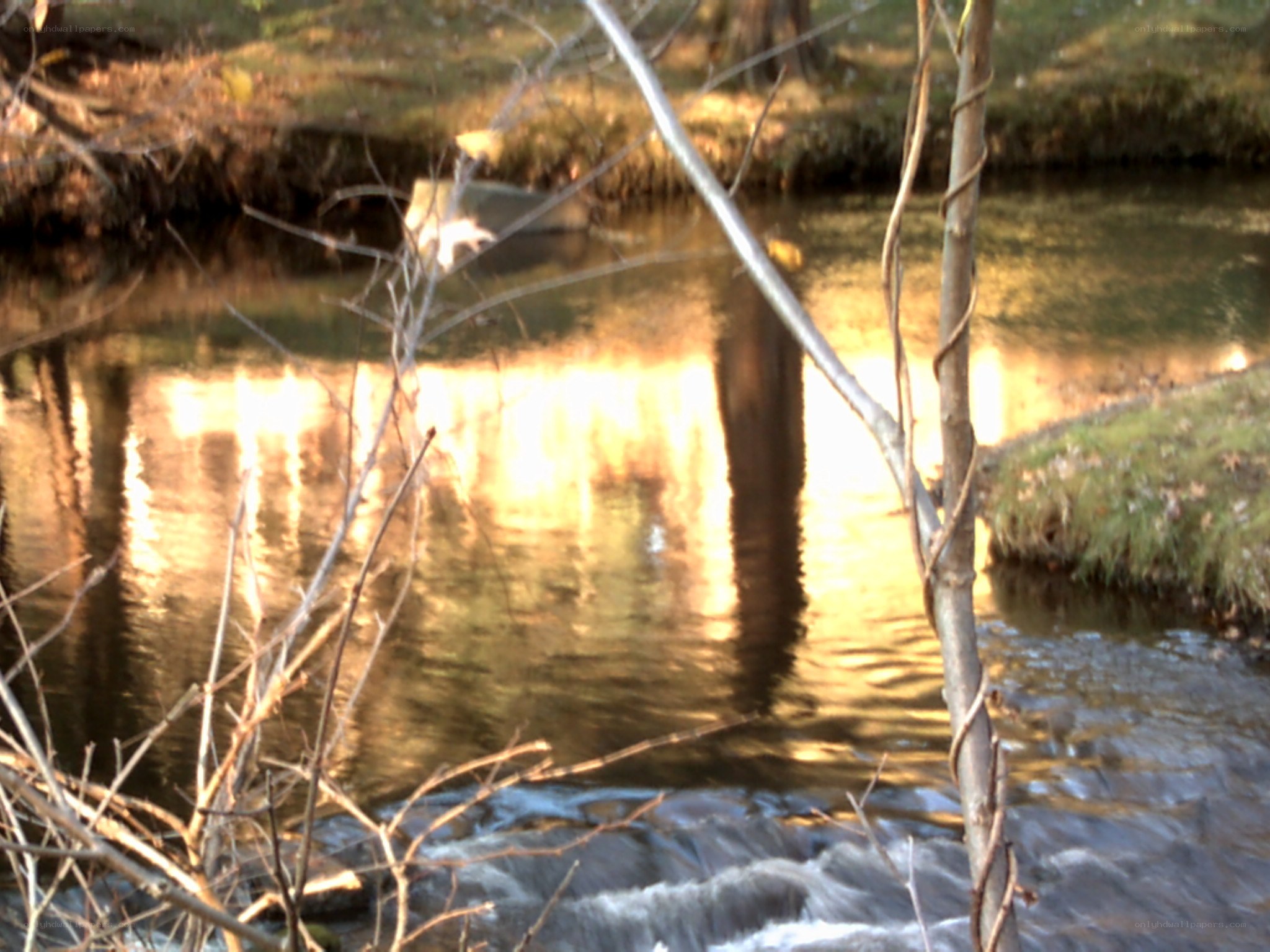River at golden hour