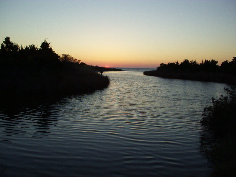 River at Sunset — Blue, Serene