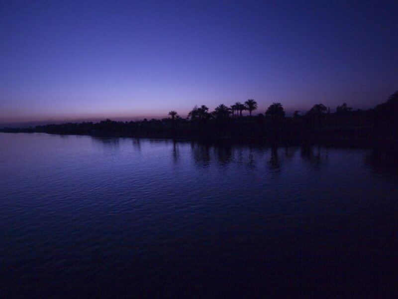 river at twilight