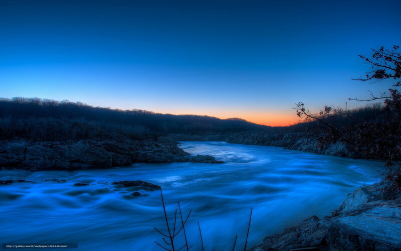 River at twilight