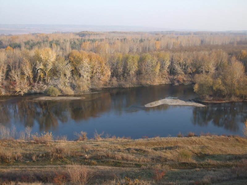 River Bend in Autumn — Brown
