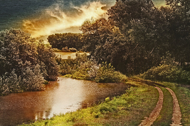 River Bend with Dirt Path