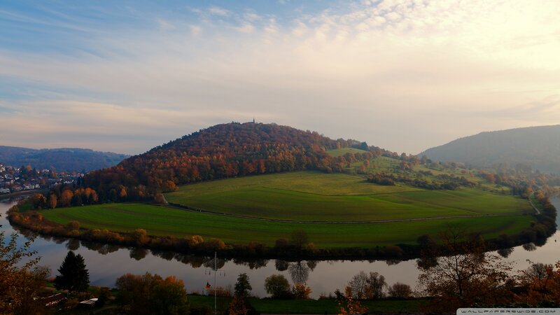 River Bend with Hill