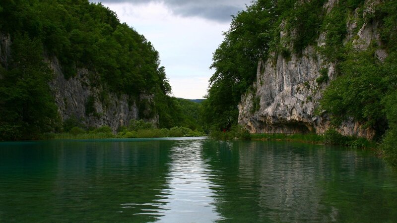 River Between Cliffs