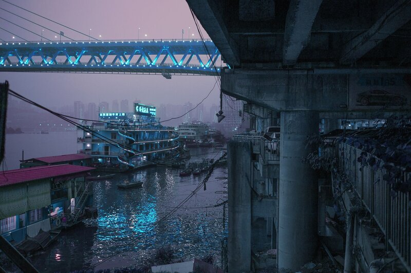 River Boats under Bridge