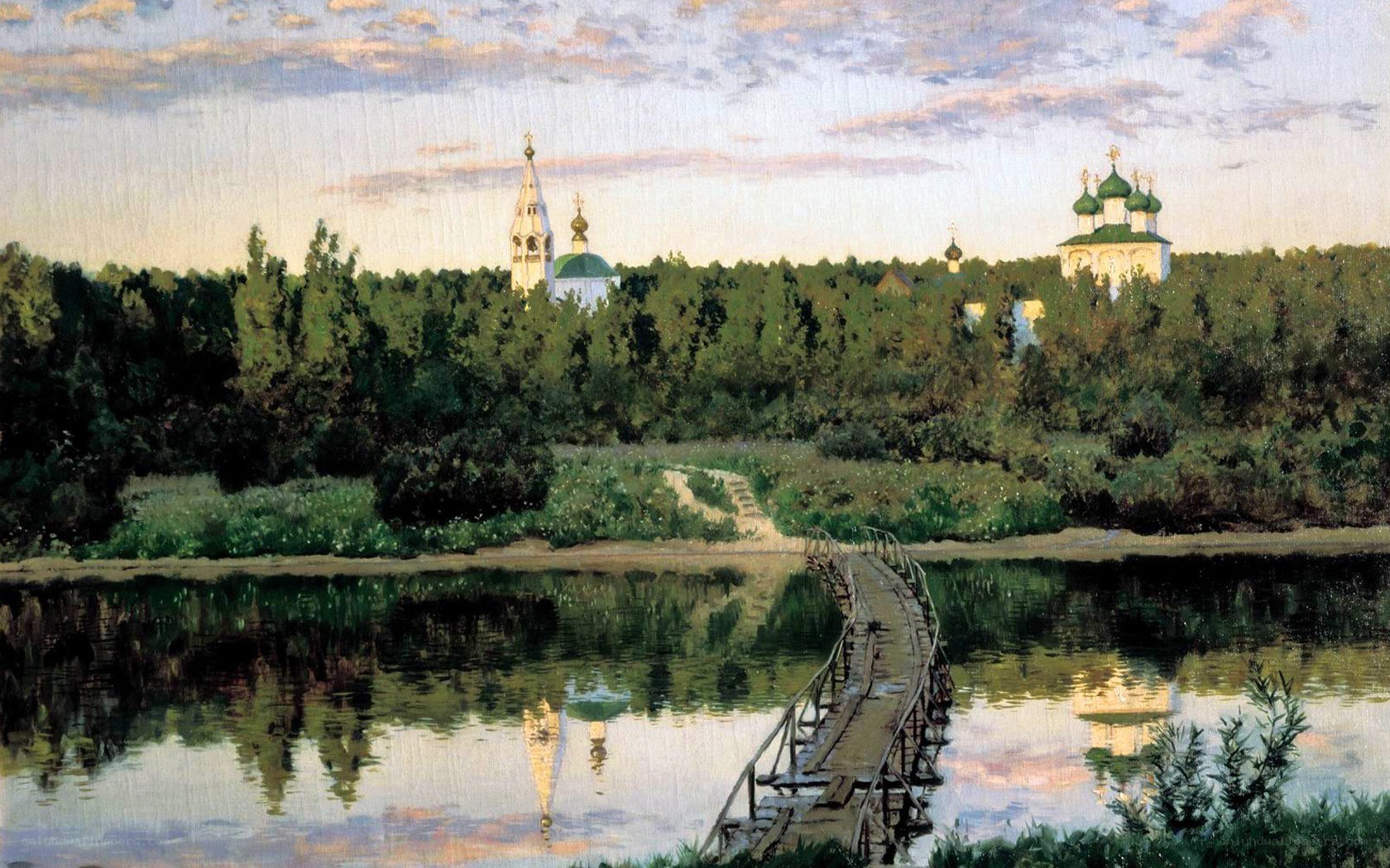 River Bridge and Church