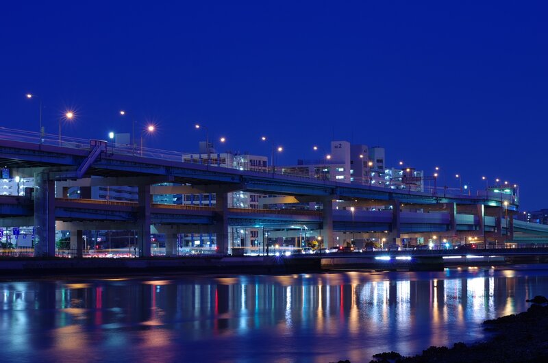 River Bridge at Night