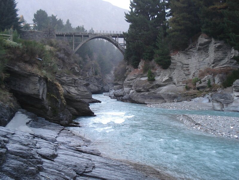 river bridge in a canyon