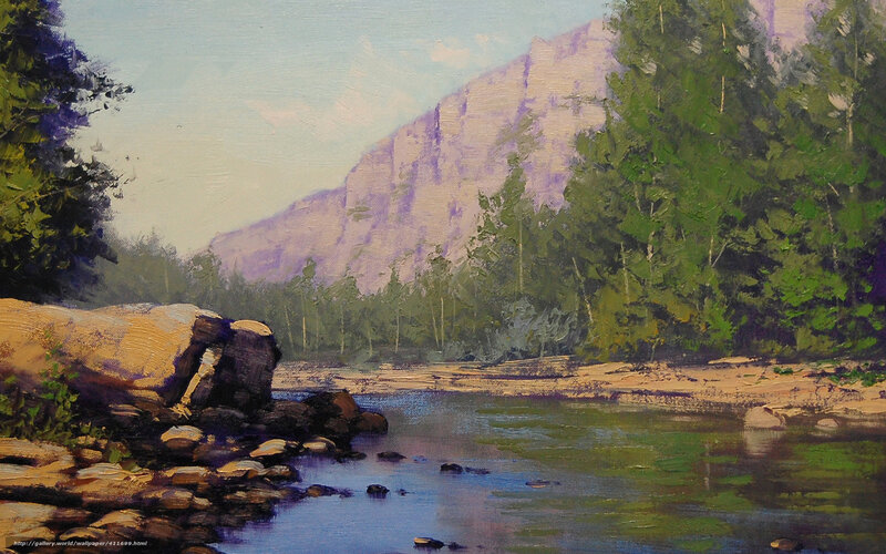 River by the Mountain