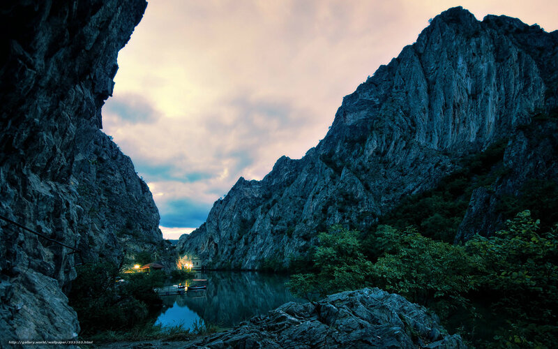 River Canyon at Dusk