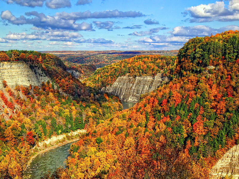 River Canyon in Autumn