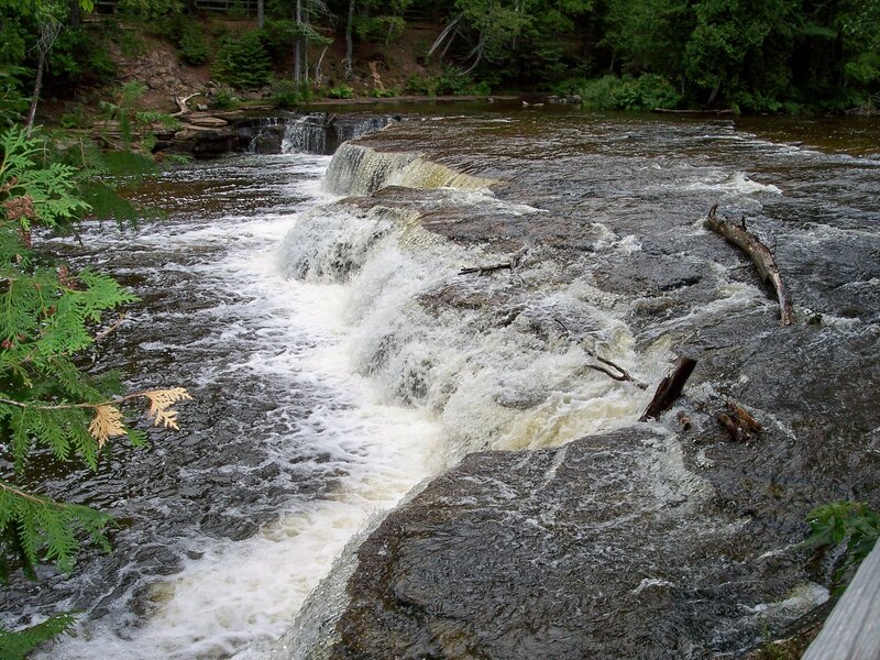 River cascading over rocks