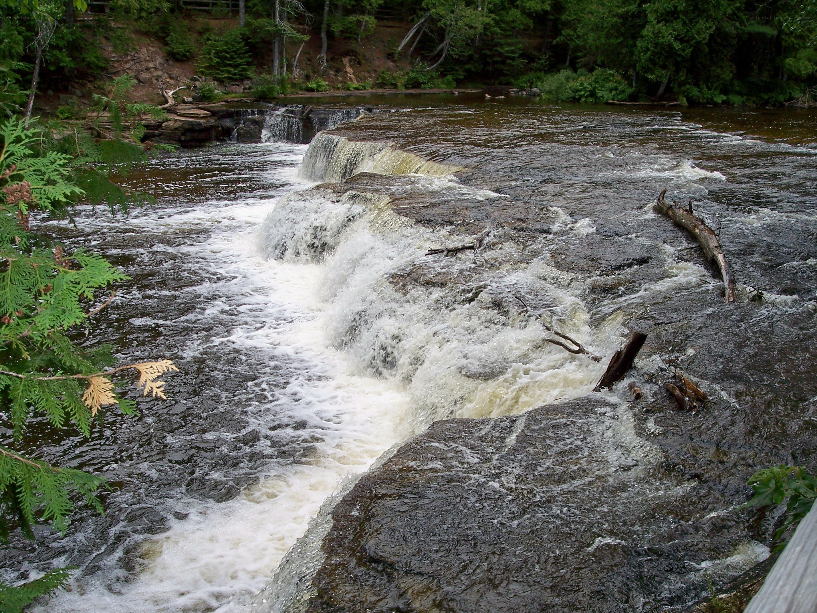River cascading over rocks