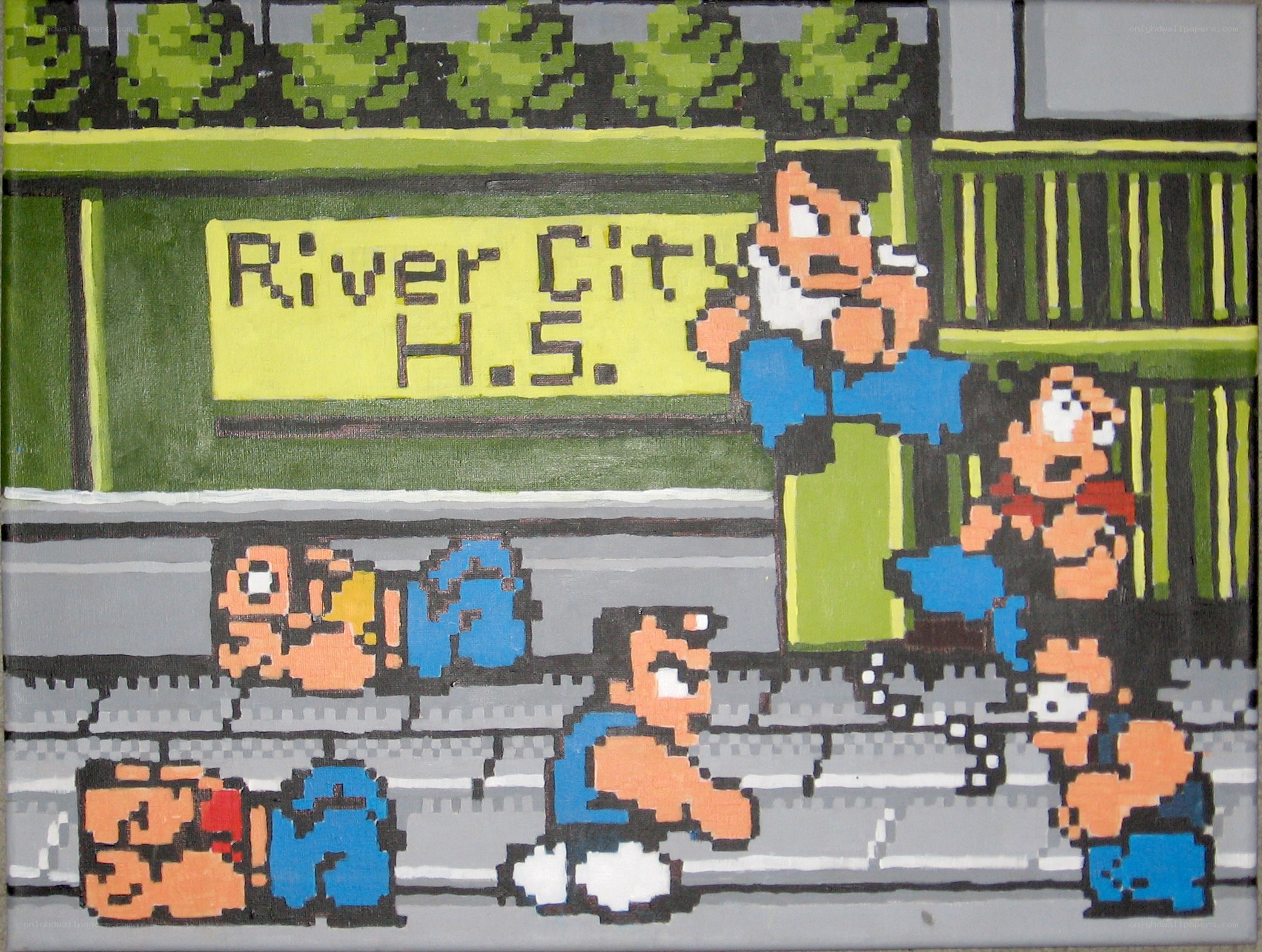 River City High School pixel art