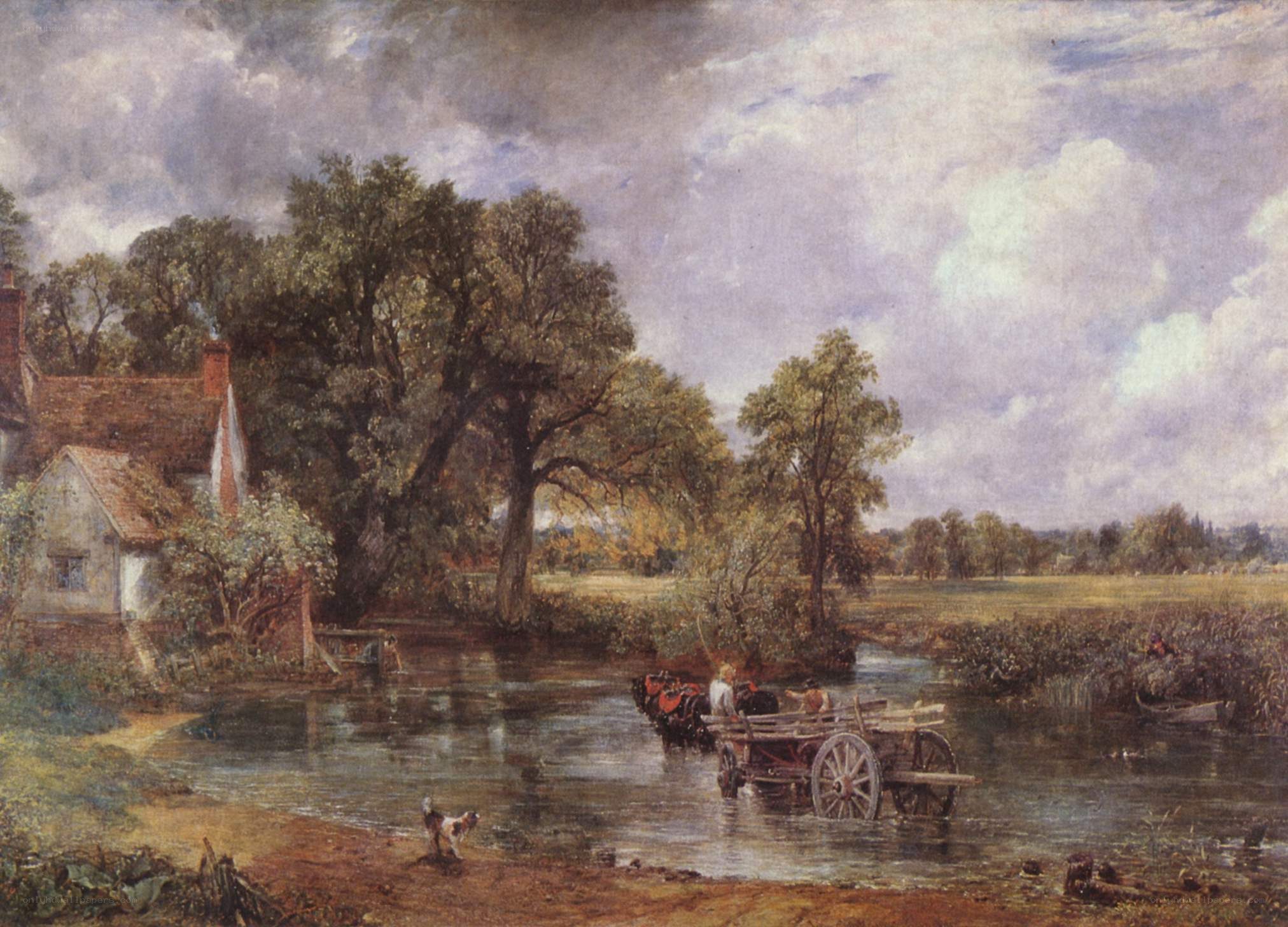 River Crossing Scene