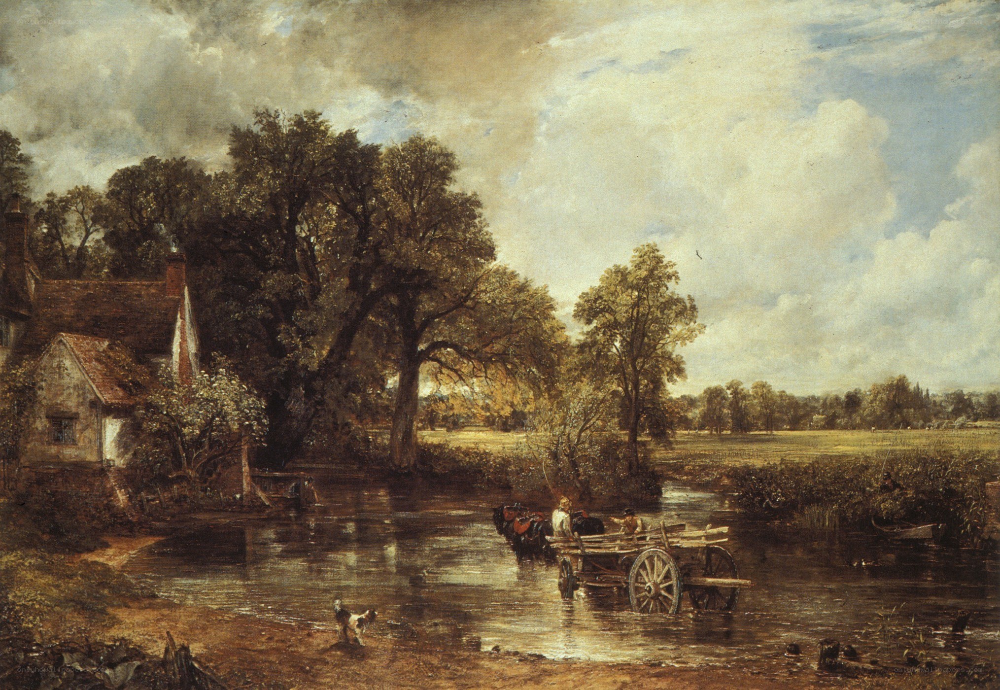 River Crossing Scene