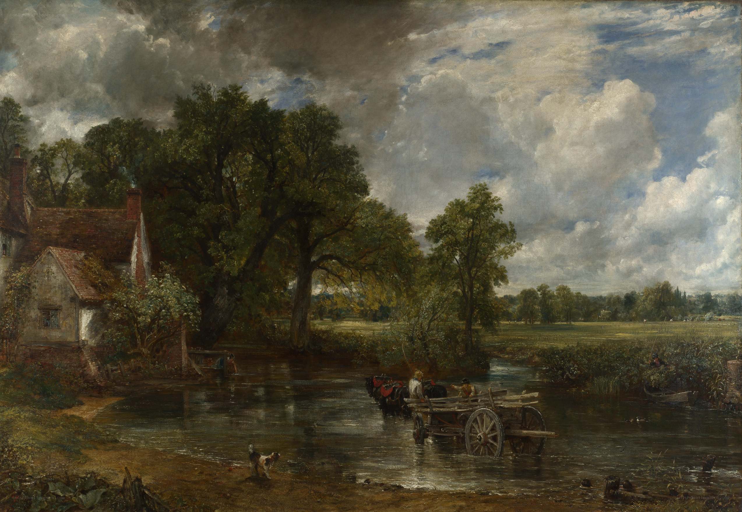 River Crossing with Cart