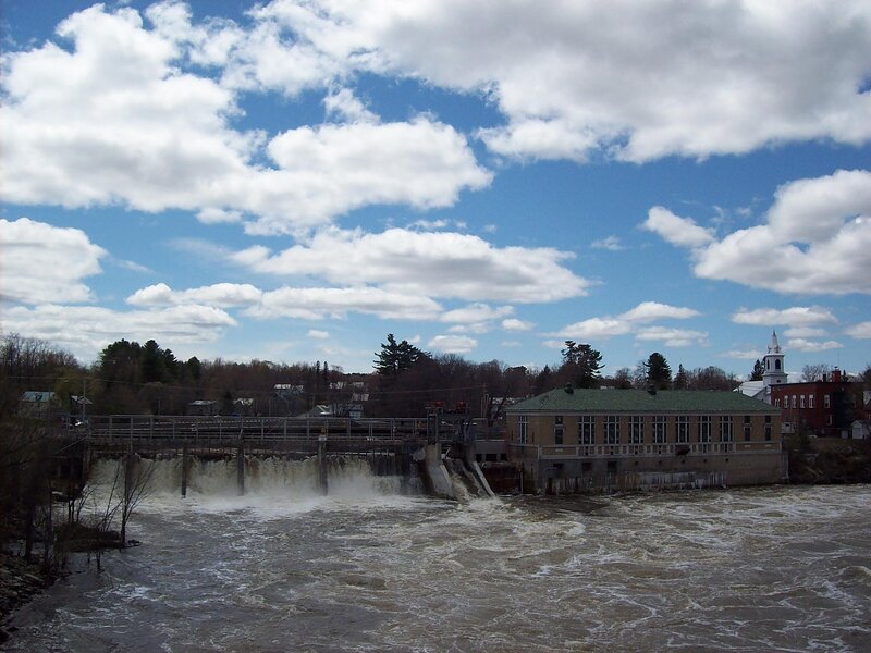 River Dam and Building