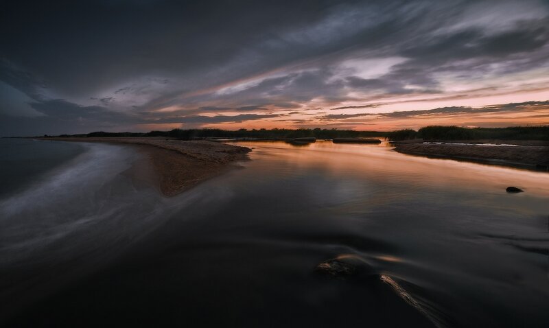 River Delta at Dusk