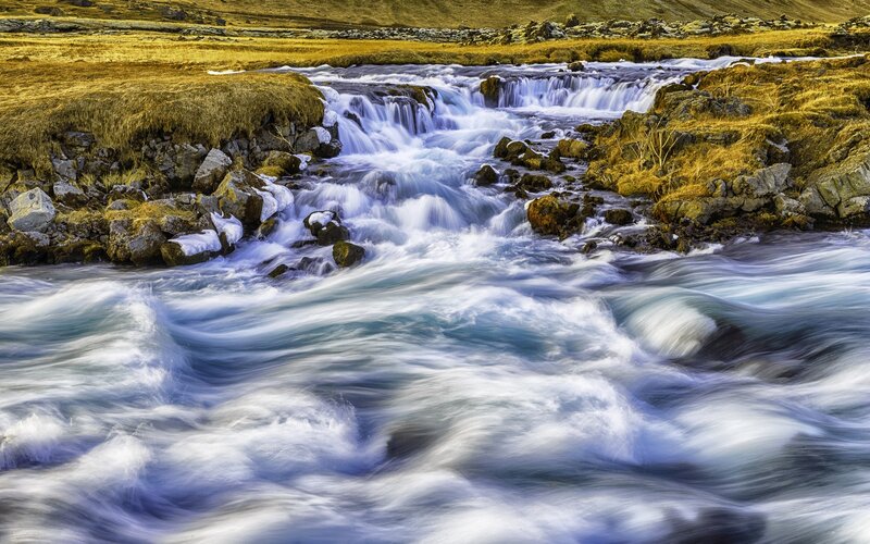 River flowing over rocks