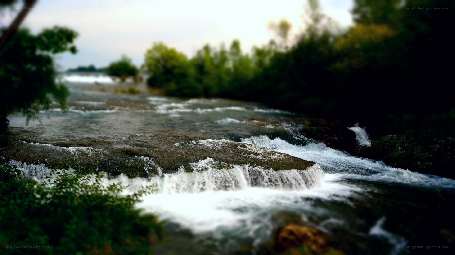 River flowing over rocks