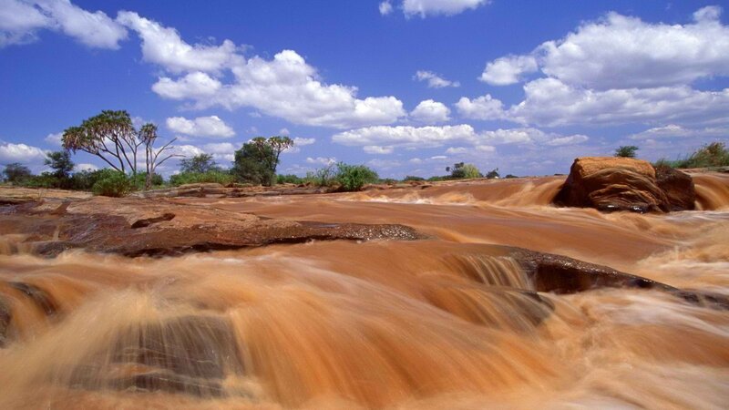 River flowing over rocks