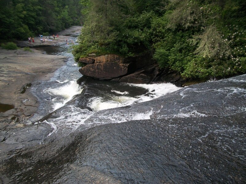 River Flowing over Rocks — Green, Natural, Afternoon