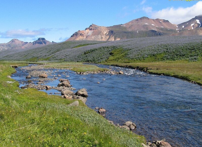 River flowing through a mountain valley