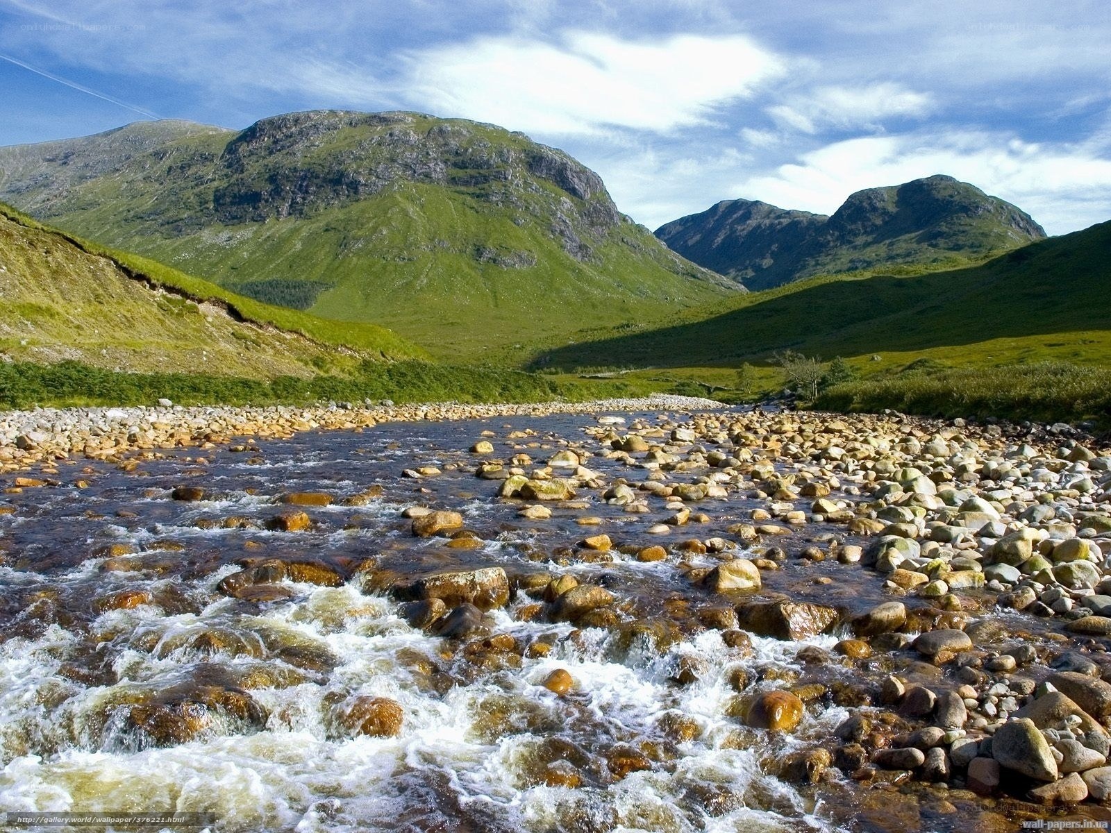 River flowing through a mountain valley