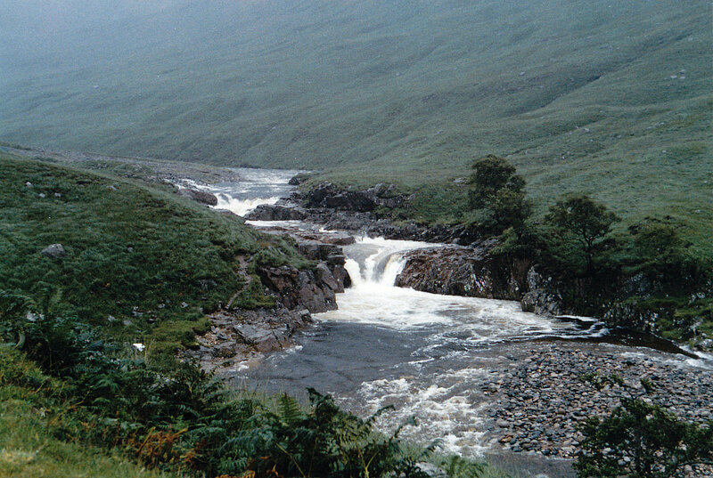 river flowing through a valley
