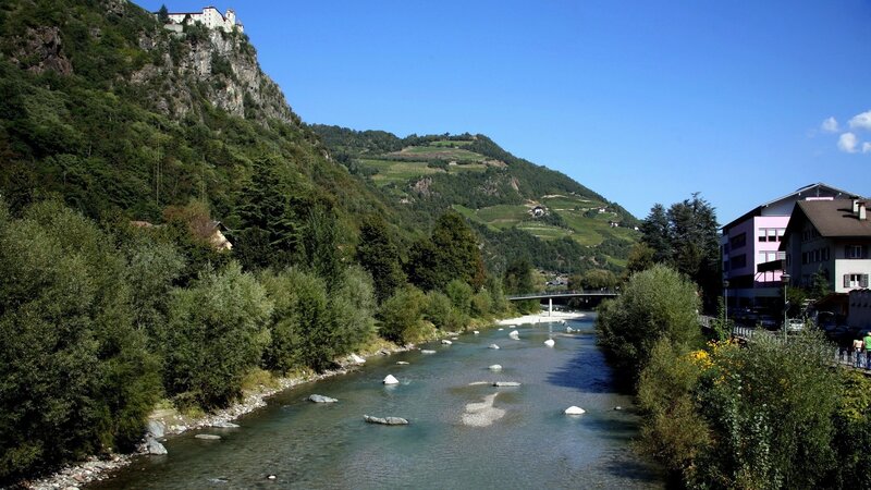 river flowing through a valley