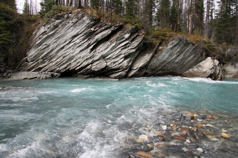 River Flowing Through Canyon — Blue, Natural