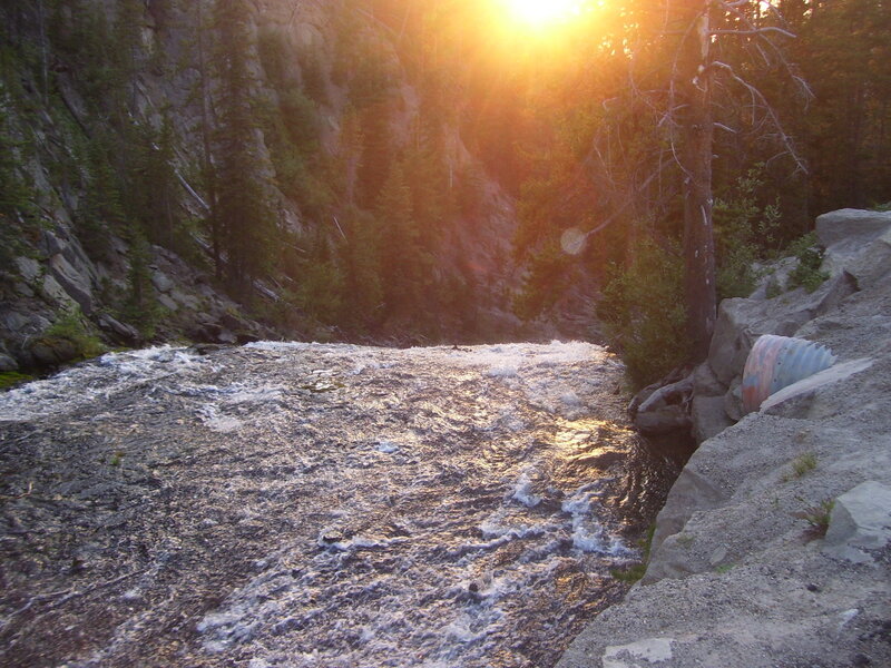 River Flowing Through Canyon — Brown, Dramatic