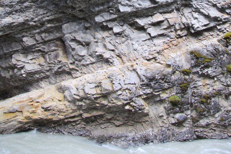 River Flowing Through Canyon — Gray, Natural