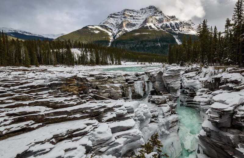 River Flowing Through Canyon — White, Dramatic