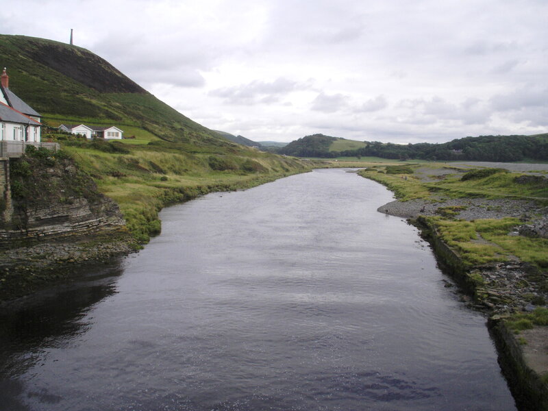 river flowing through coastal valley
