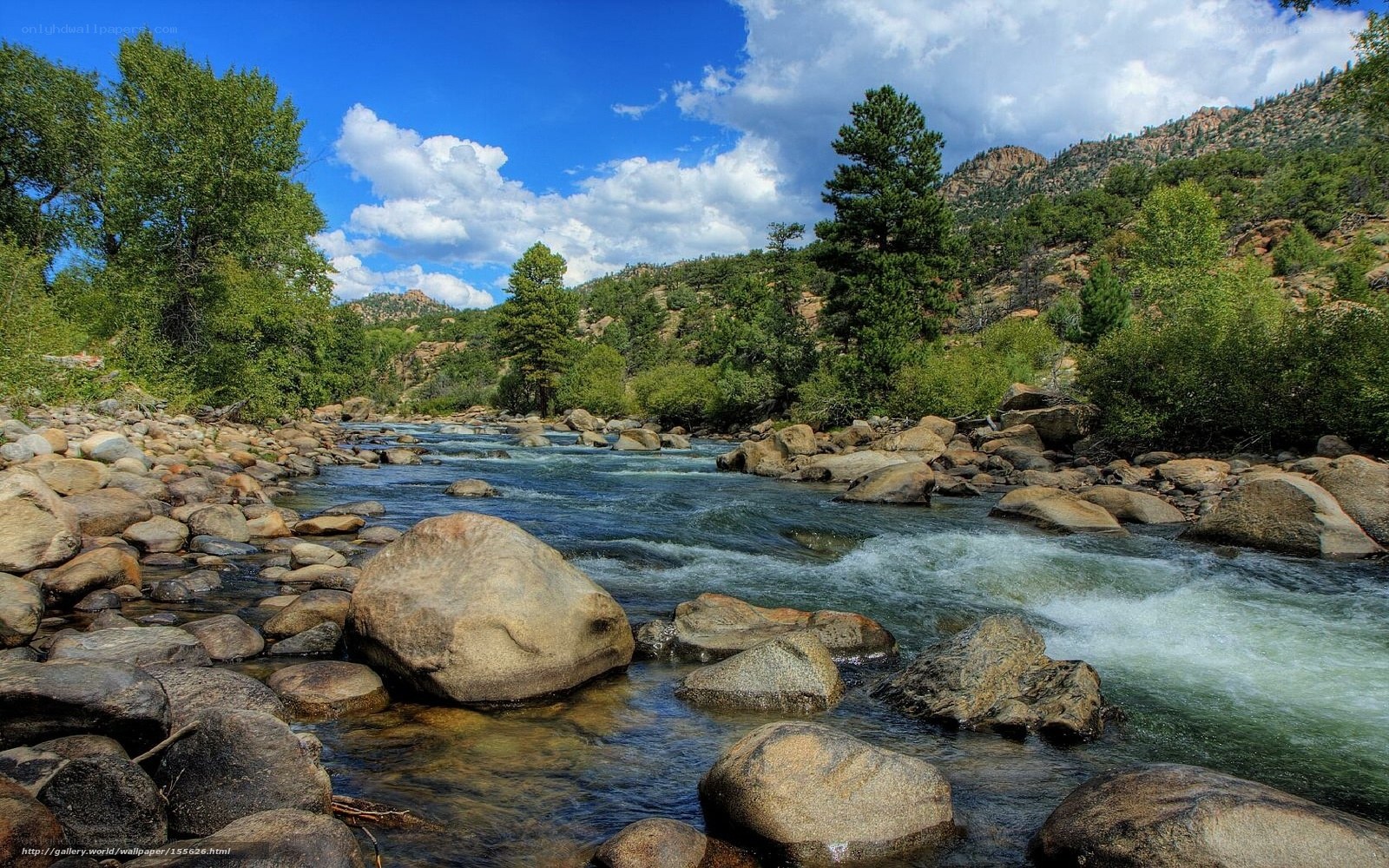 river flowing through rocky landscape
