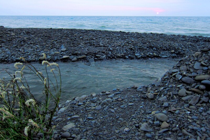 River Flowing to Sea — Blue