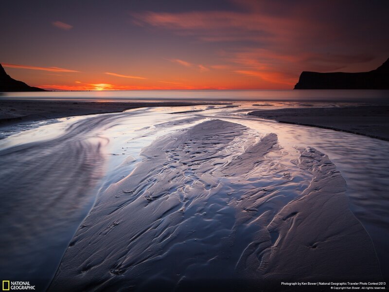 River Flowing to Sea — Orange