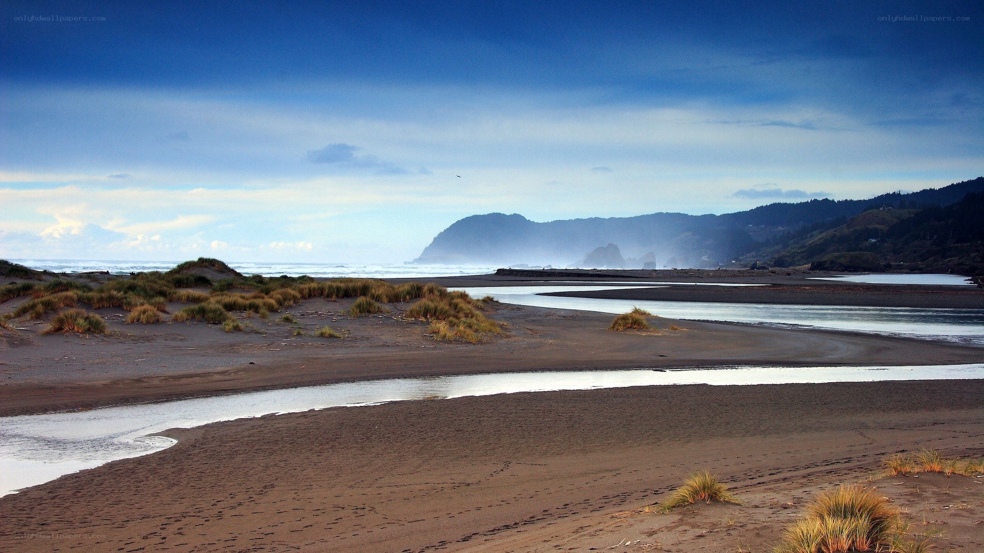 River flowing to the ocean