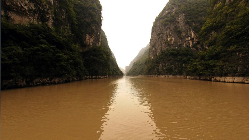 River in a Canyon — Brown