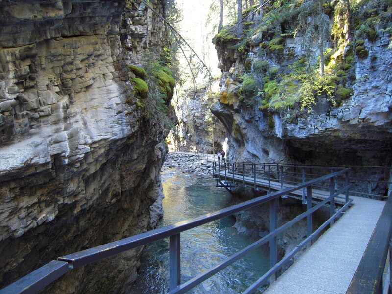 River in a Canyon — Gray