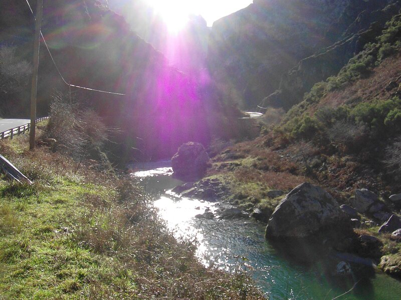 River in a Canyon — Green