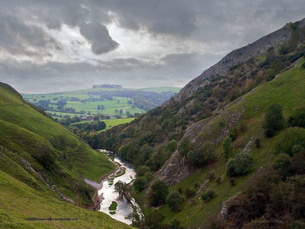 River in a green valley
